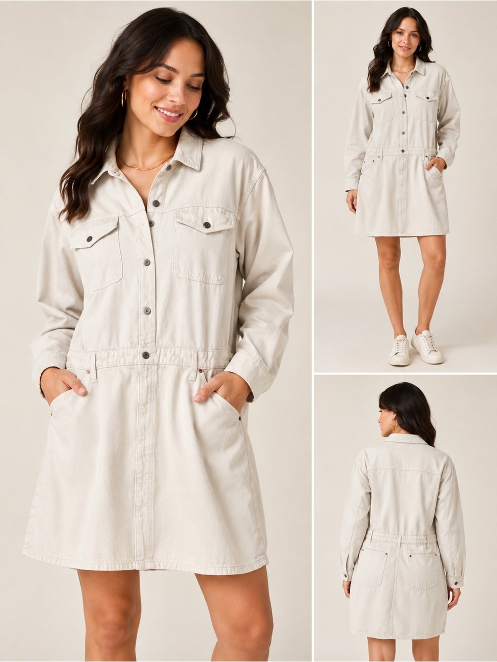 Abercrombie & Fitch Utility Shirt Dress – Women’s XL Tall